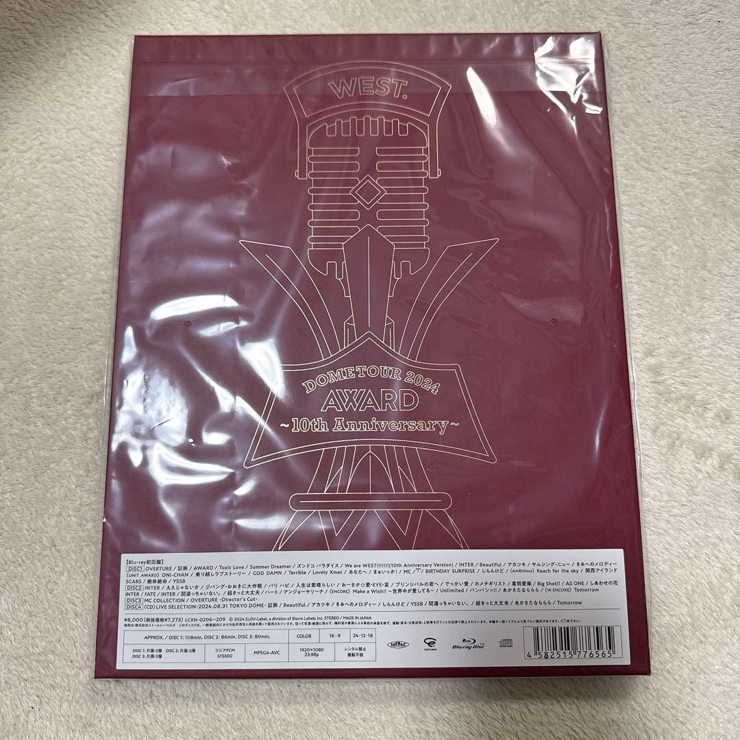 WEST. AWARD blu-ray 新品未使用未開封