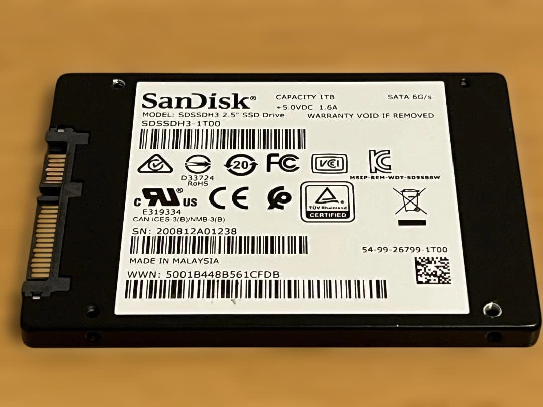 SanDisk Ultra 3D SSD 1TB ◆健康状態98%◆