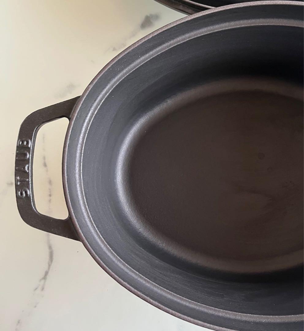 STAUB LA COCOTTE 黒 オーバル鍋　29cm ブラック