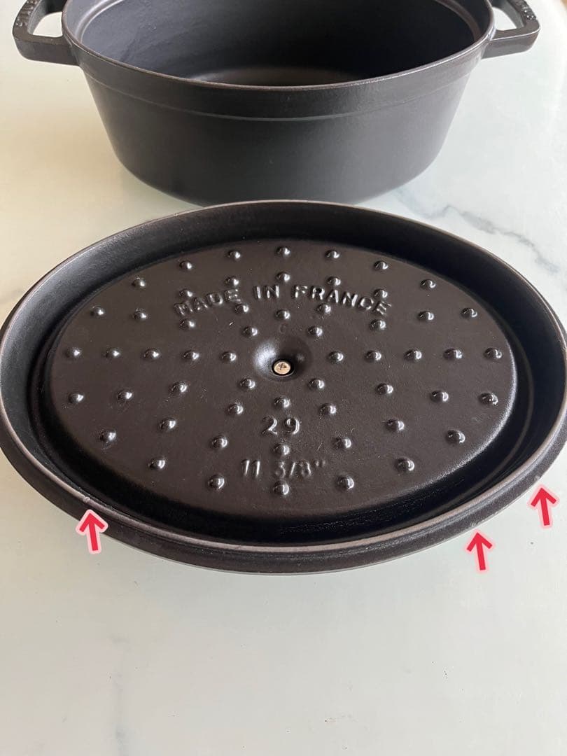 STAUB LA COCOTTE 黒 オーバル鍋　29cm ブラック