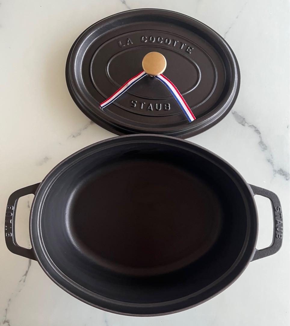 STAUB LA COCOTTE 黒 オーバル鍋　29cm ブラック