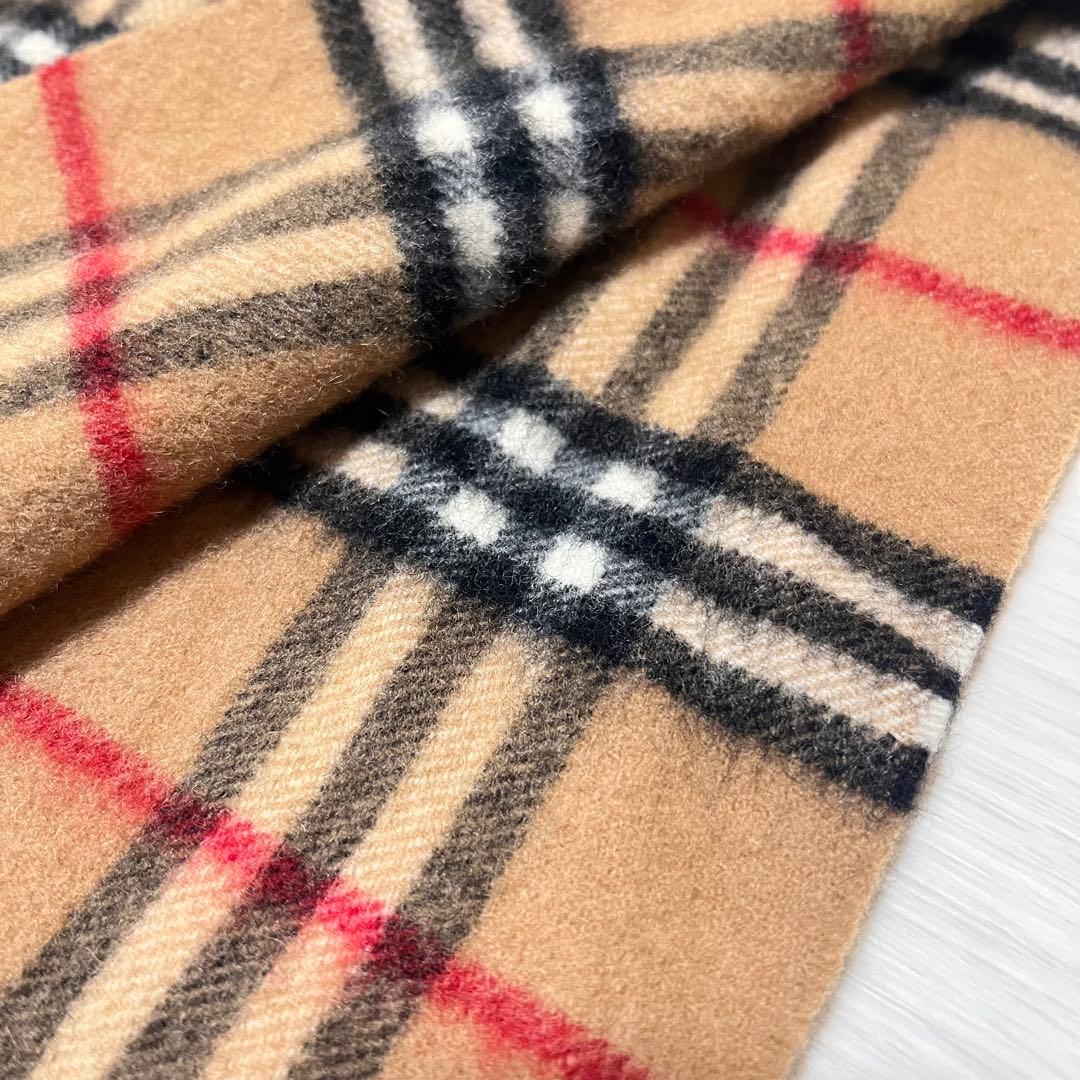 か*み様 イングランド製【BURBERRY LONDON】ラムウールマフラー ノ