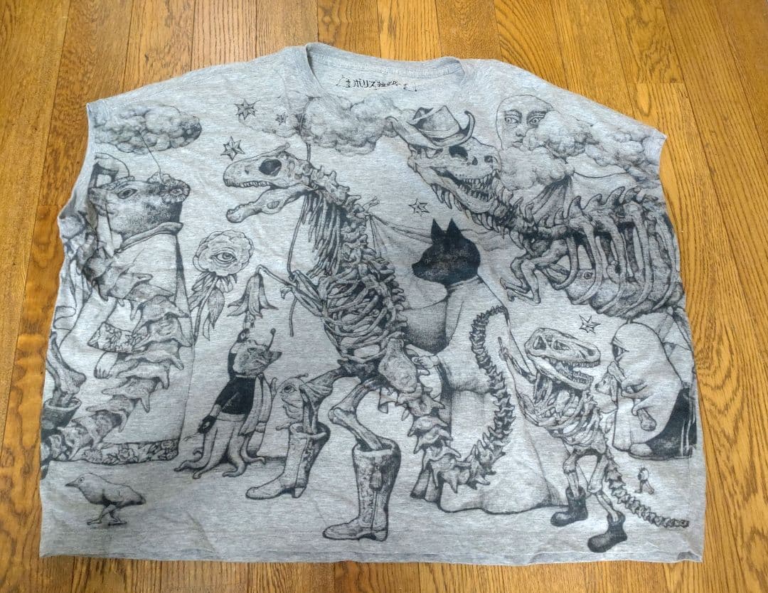 ヒグチユウコ　夜のおさんぽ　ワイドTシャツ ボリス雑貨店