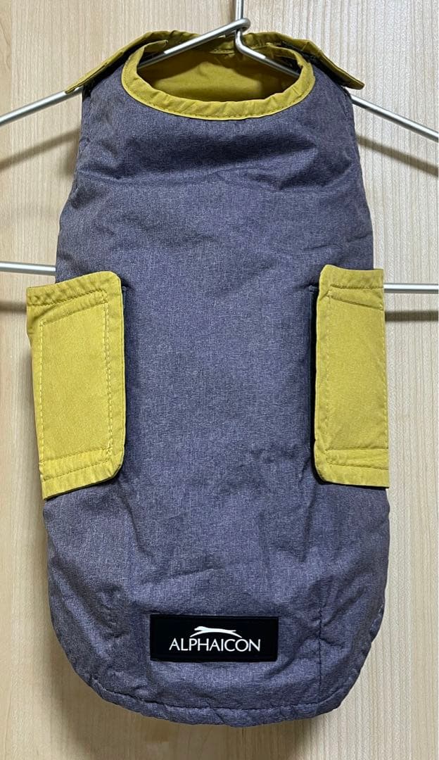 袋付　エアライナー　アルファアイコン　SMサイズ　小型犬用　ブルー　イエロー