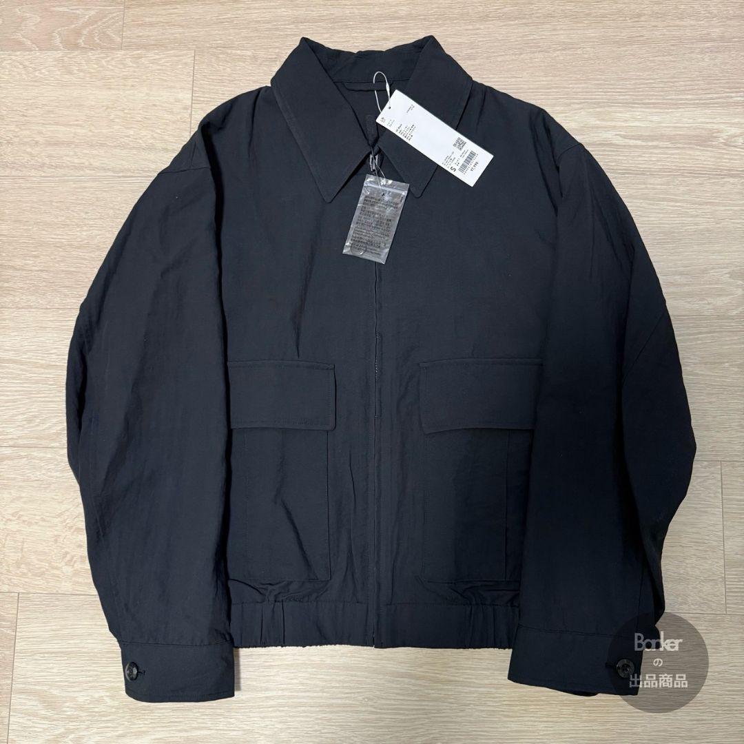 【新品タグ付き/S】UNIQLO U ショートブルゾン ブラック