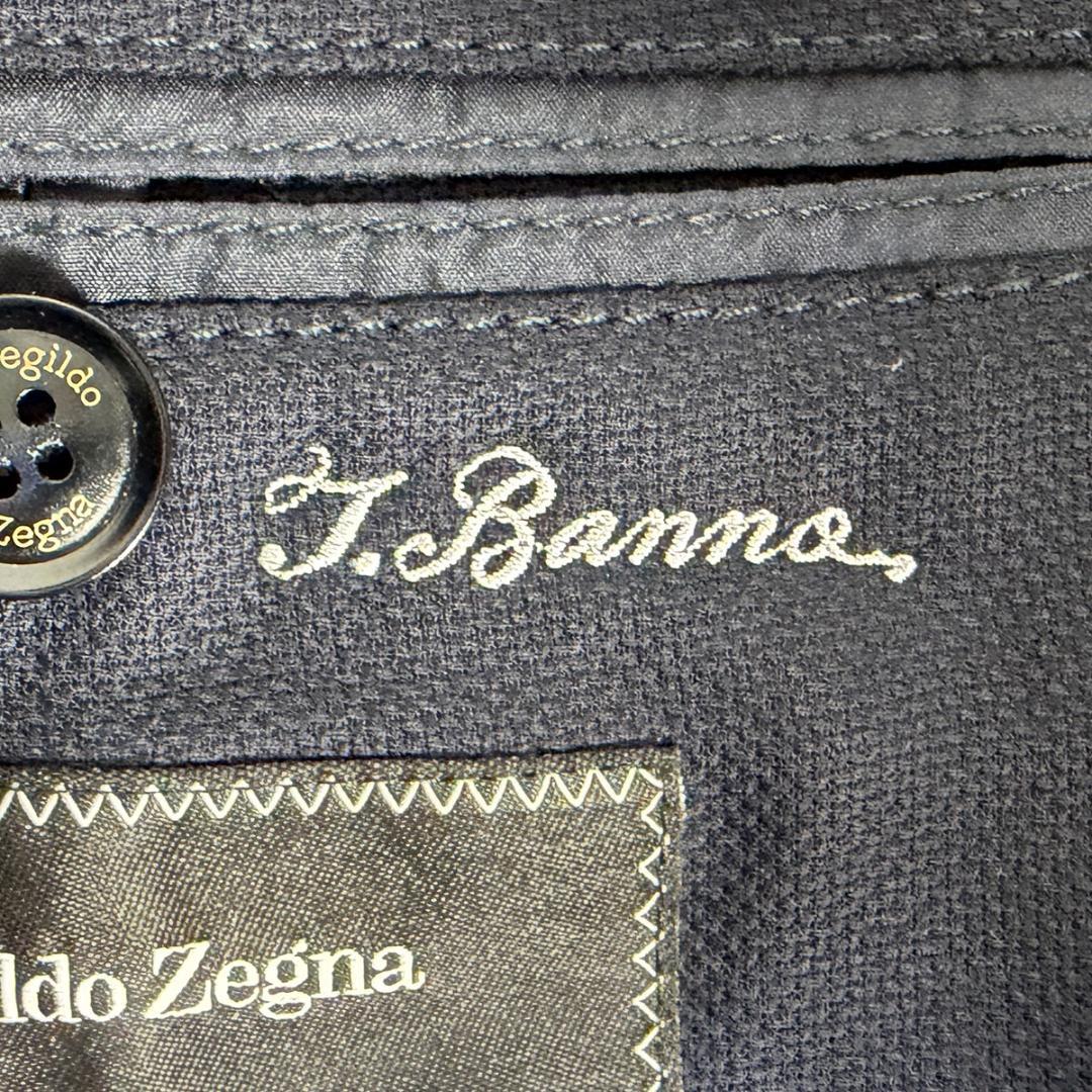 J7390美品エルメネジルドゼニア ベスト付クールエフェクトレイヤードジャケット