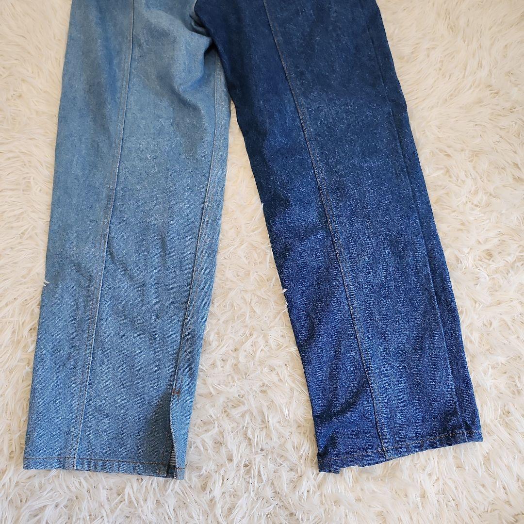 【美品】定価2.4万　メゾンスペシャル　バイカラー デニムパンツ　38
