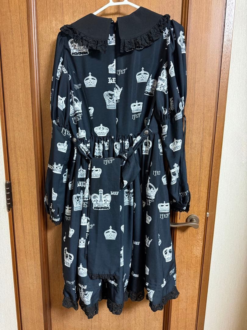 も*ち様 LIEF クラウンシリーズ 黒OP ヘドレ カチュ　ロリィタ