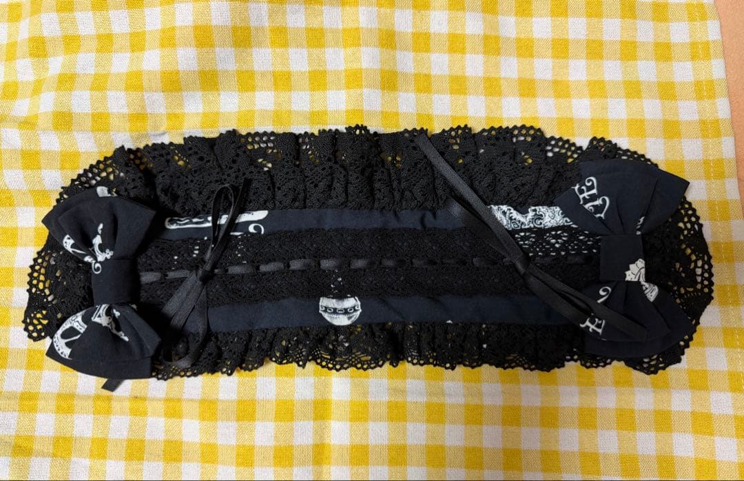 も*ち様 LIEF クラウンシリーズ 黒OP ヘドレ カチュ　ロリィタ