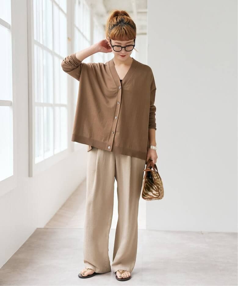 Spick and Span Emil cotoni Vネックカーディガン