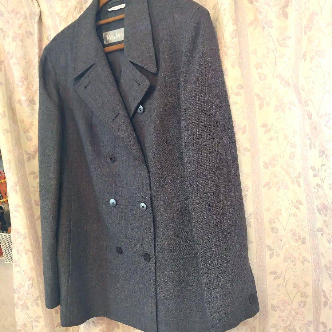 MaxMara ダブルブレスト テーラードジャケット グレー美品