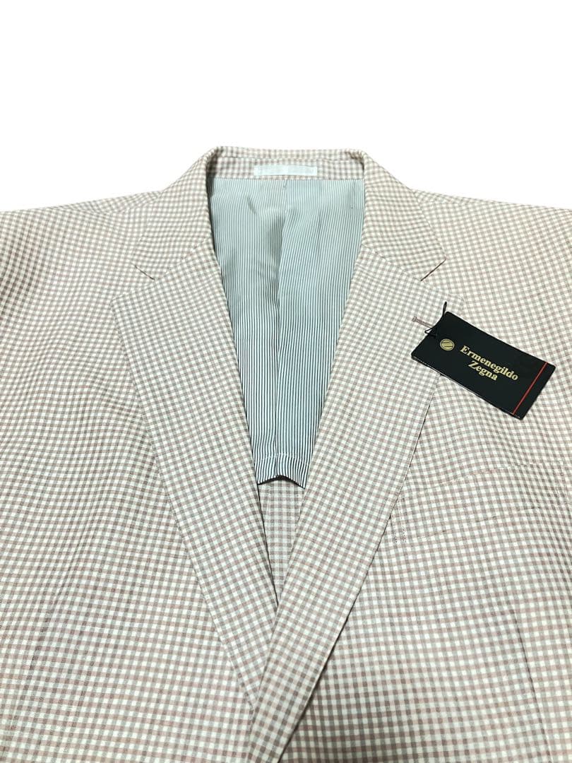 未使用　Ermenegildo Zegna ゼニア　マイクロチェックジャケット