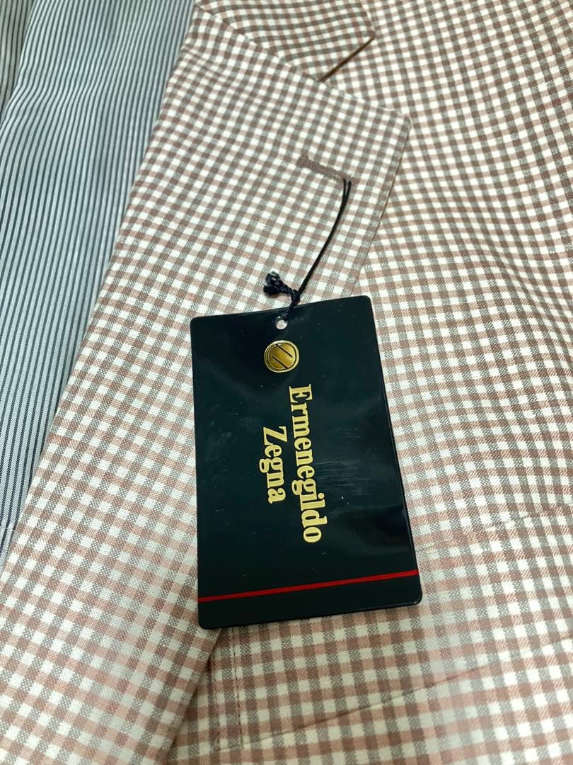 未使用　Ermenegildo Zegna ゼニア　マイクロチェックジャケット