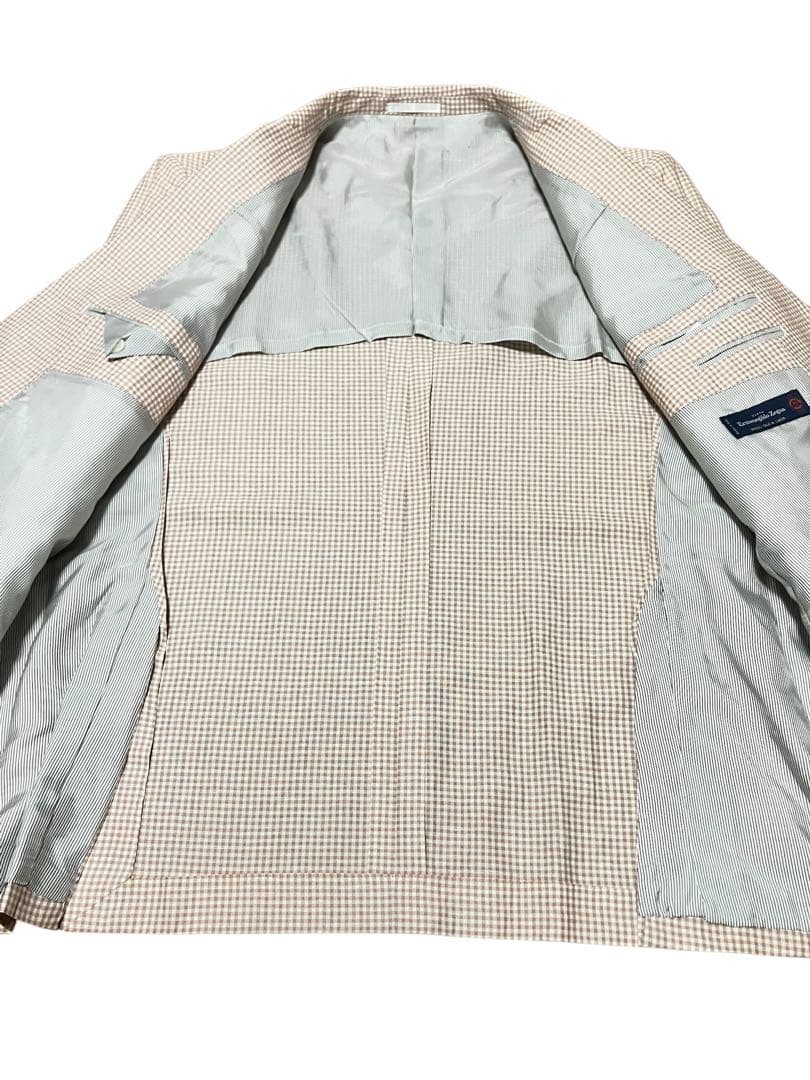 未使用　Ermenegildo Zegna ゼニア　マイクロチェックジャケット