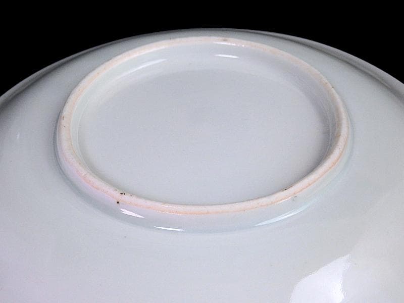 古伊万里　染付　山水楼閣の図　６寸皿　C163 AS-CZg