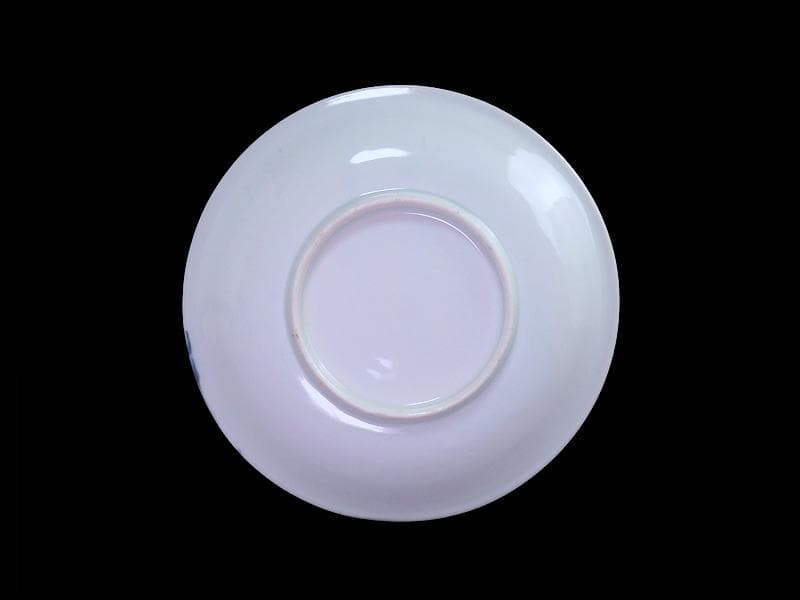 古伊万里　染付　山水楼閣の図　６寸皿　C163 AS-CZg