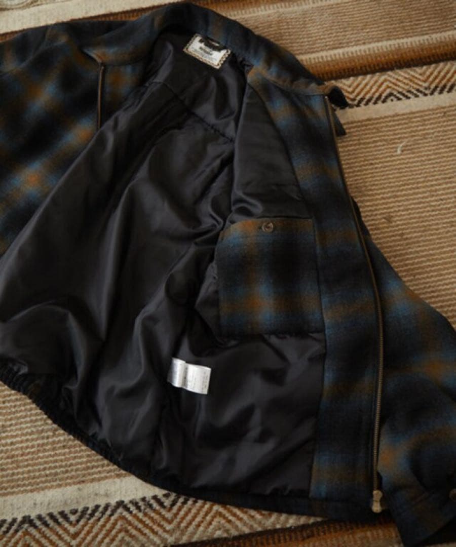 【極美品】マックレガー オンブレチェック ドリズラージャケット L ブルー系