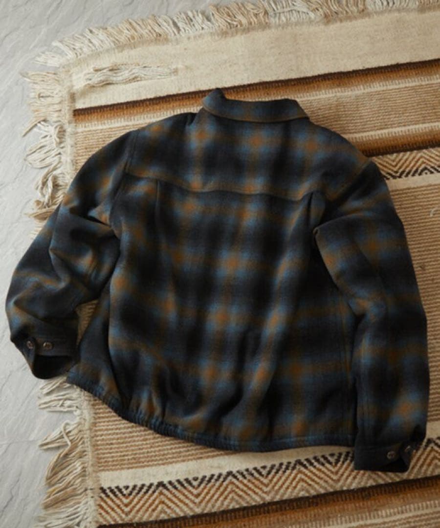【極美品】マックレガー オンブレチェック ドリズラージャケット L ブルー系