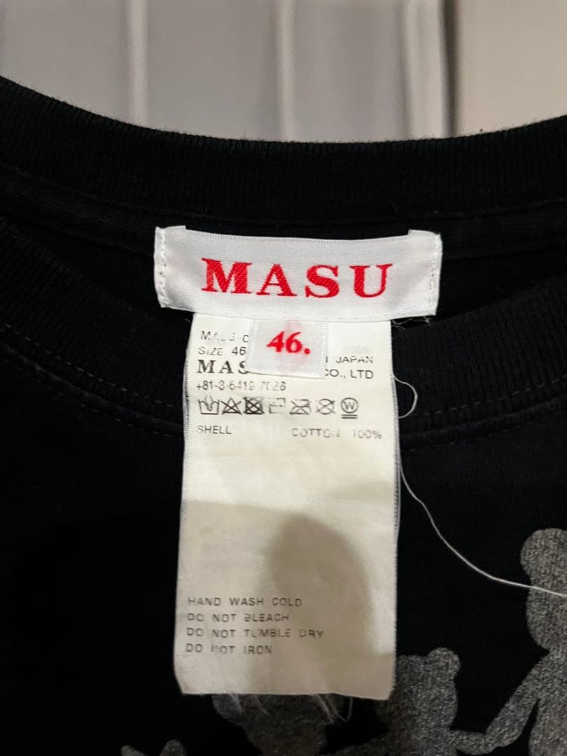 MASU ブラック Tシャツ 46