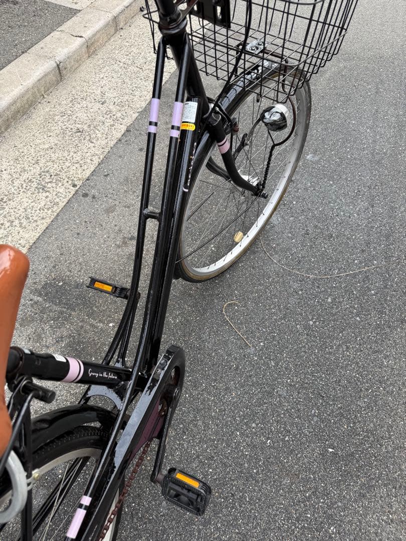 193 自転車 大阪市 【引取り限定】 26インチ 大きいカゴ