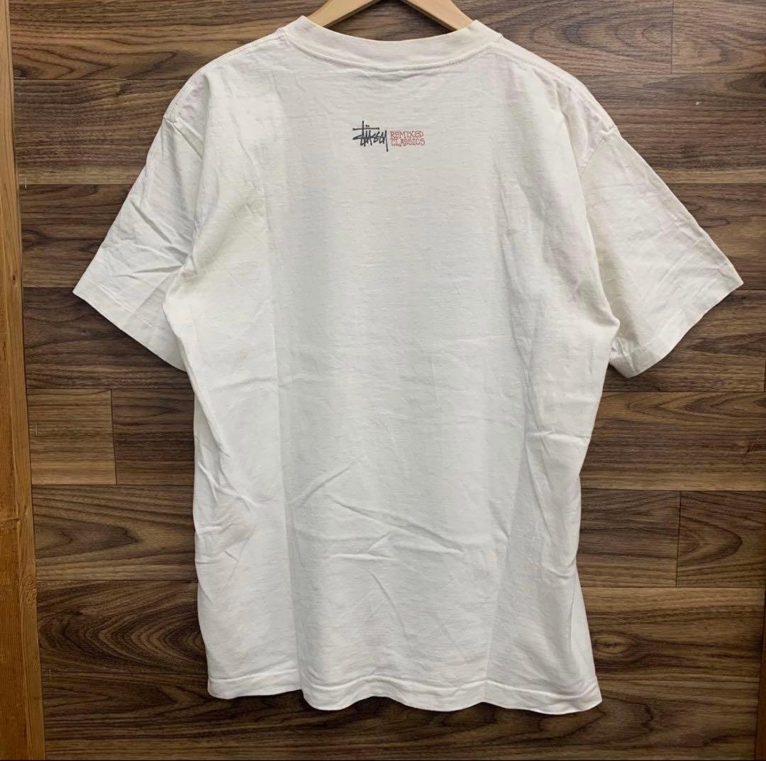 中古 90s OLD STUSSY 石膏像 プリントTシャツ 紺タグ USA製