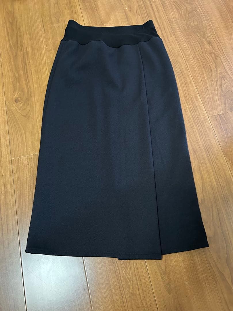 美品／BEARDSLEY 洗えるウエストリブブークレスカート　サイズ0