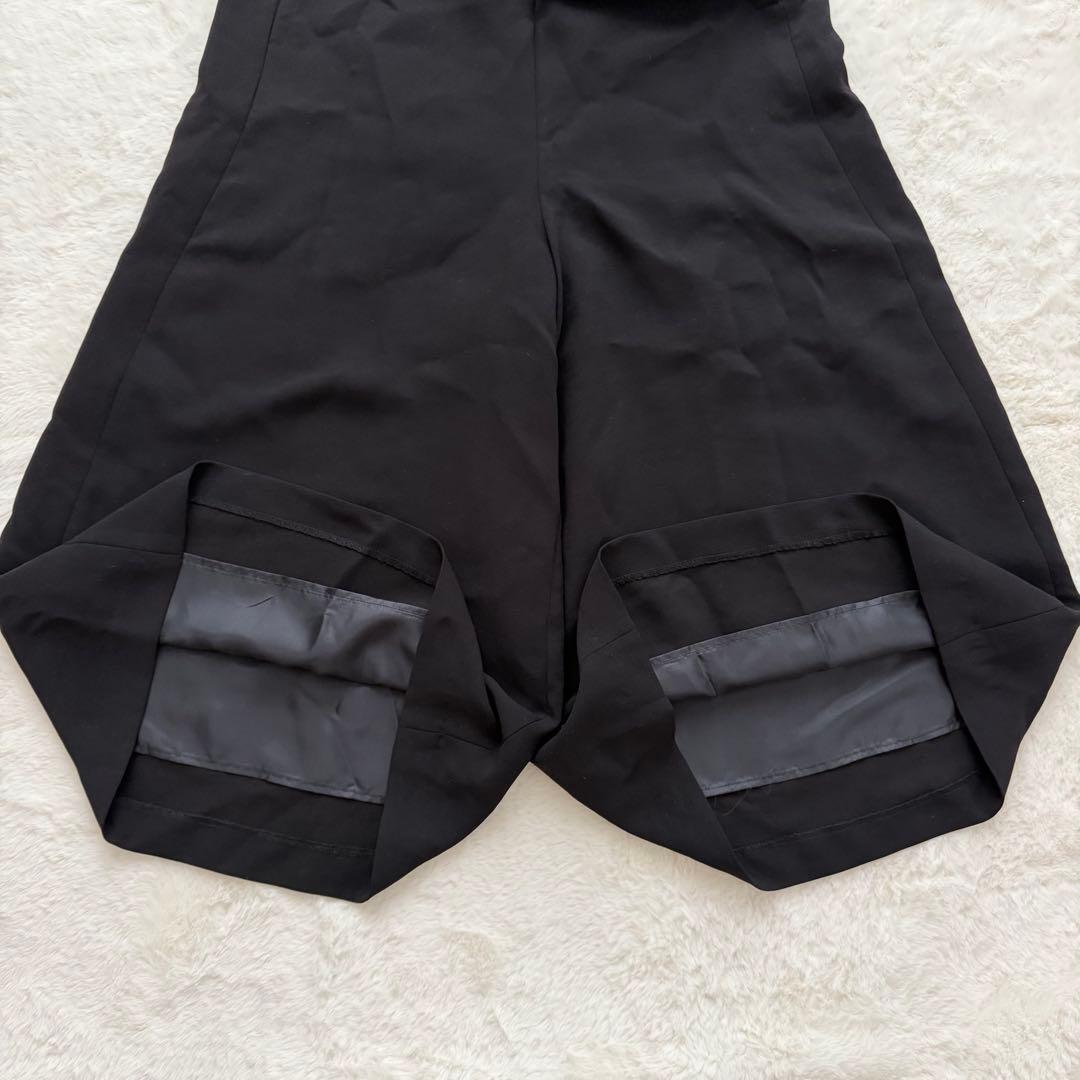 新品✨ビアズリー　ドレープダブルクロスキュロット　Fサイズ　ブラック　25年製
