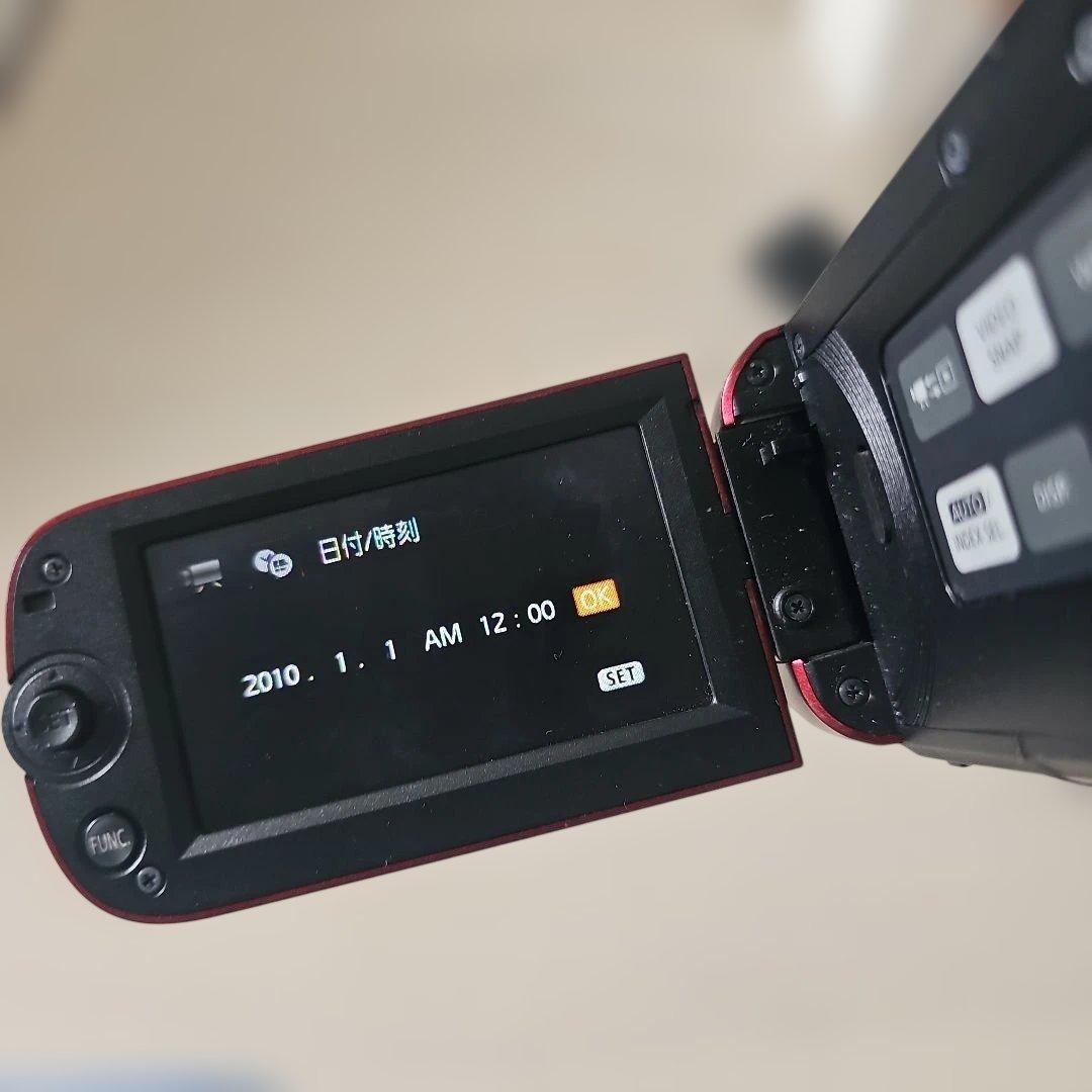 ▽CANON　ビデオカメラ　iVIS HFR10　ボルドー　大幅値下げしました。