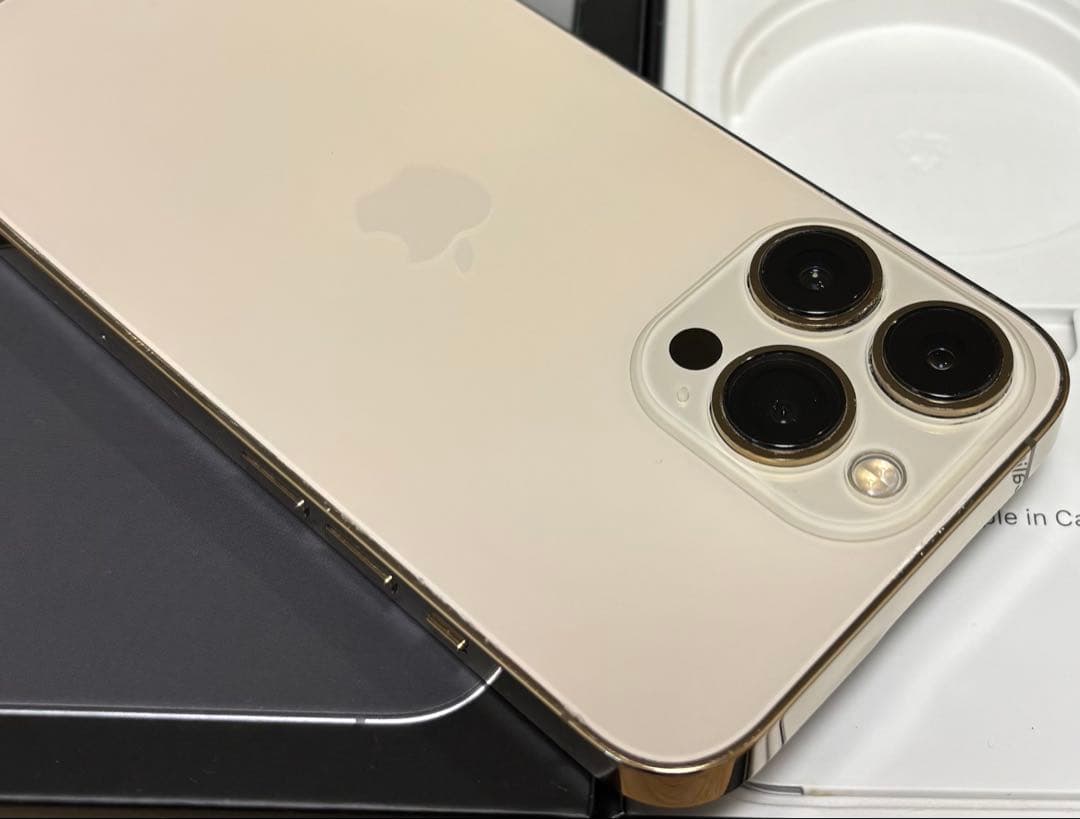 【動作良好】iPhone 13 PRO 128GB ゴールド　SIMフリー　本体