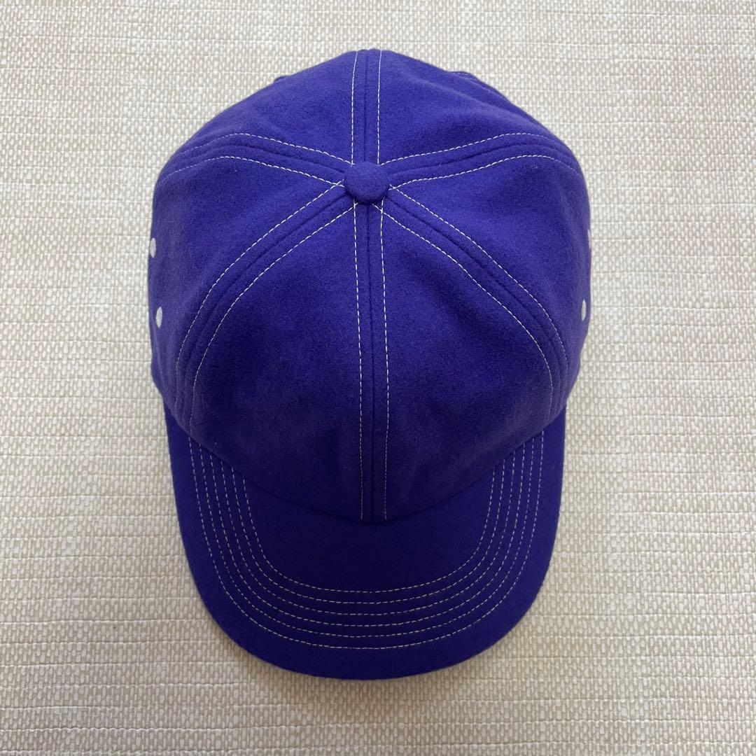 [美品]NOAH ノア ウール 6パネルキャップ panel cap 紫パープル