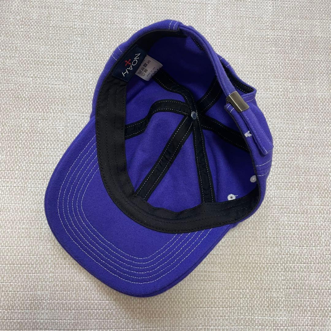 [美品]NOAH ノア ウール 6パネルキャップ panel cap 紫パープル