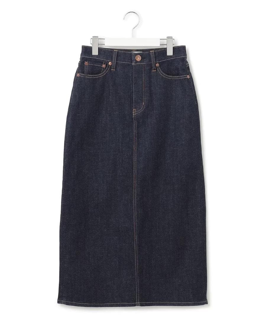 る*る様 大きい未使用★23区DENIM ★ストレッチ デニムスカート48 ネイ