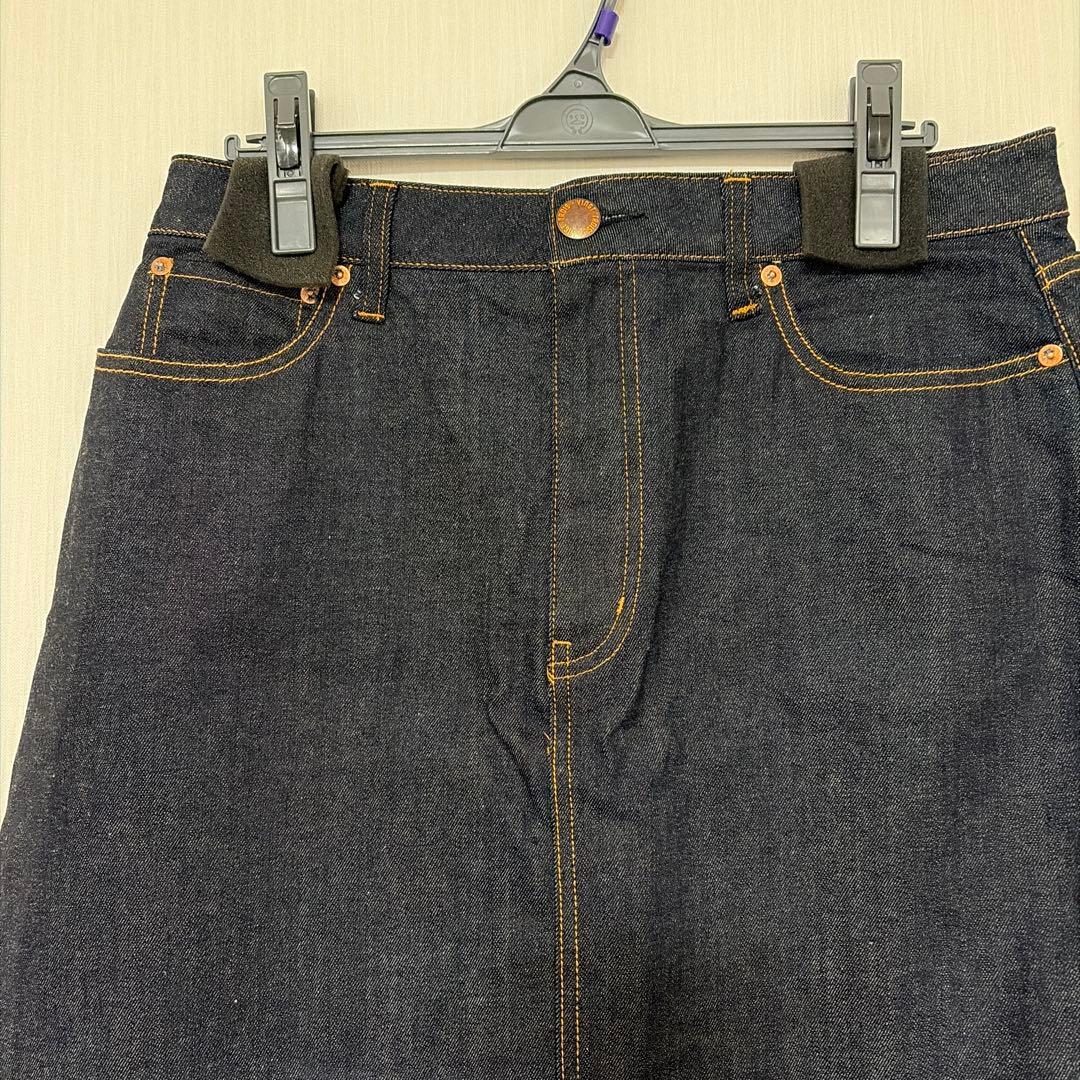 る*る様 大きい未使用★23区DENIM ★ストレッチ デニムスカート48 ネイ