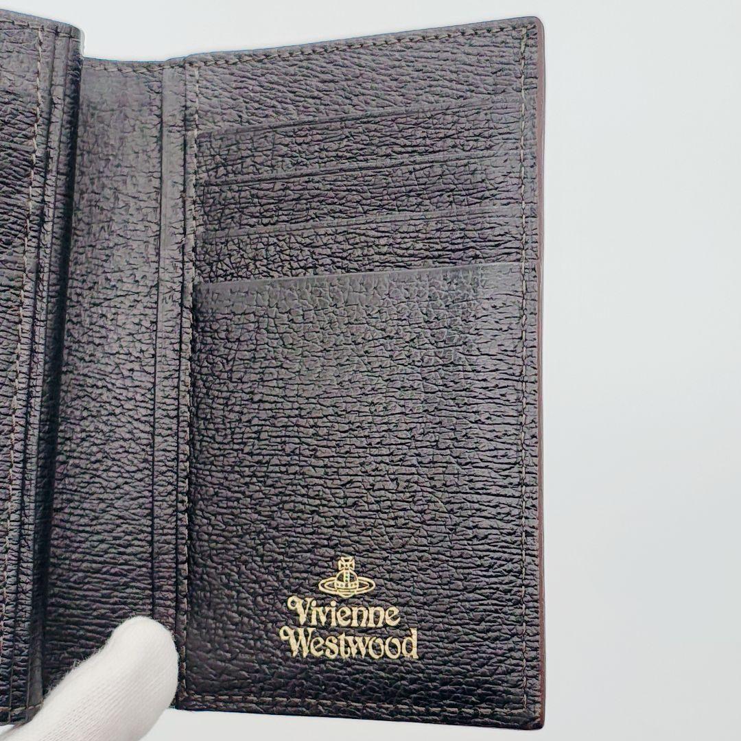 Vivienne Westwood ビックオーブ がま口 三つ折り財布 ブラック