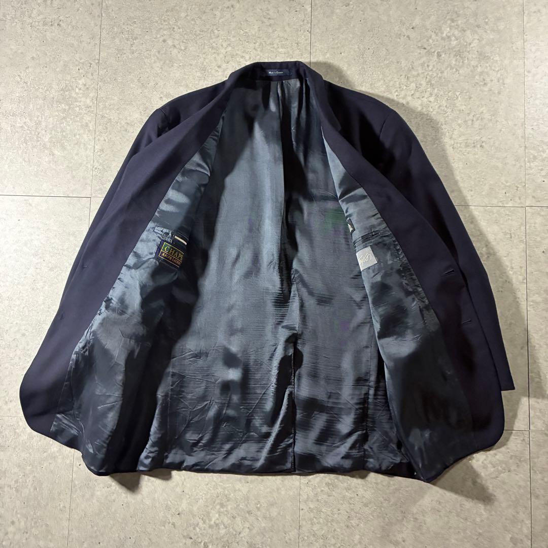 90s CHAPS Ralph Lauren紺ブレ金ボタンテーラードジャケット