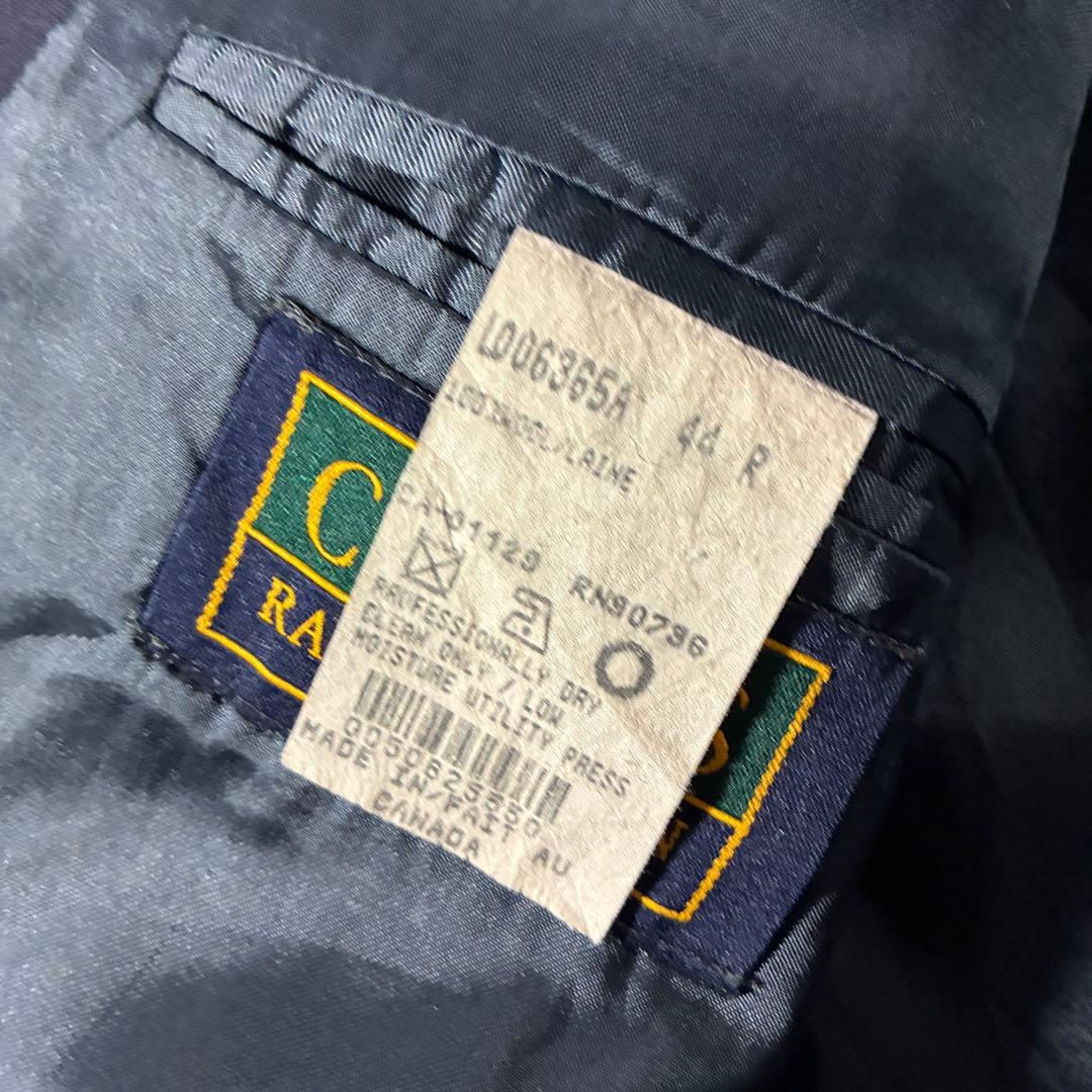 90s CHAPS Ralph Lauren紺ブレ金ボタンテーラードジャケット