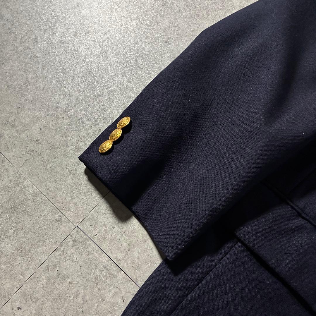 90s CHAPS Ralph Lauren紺ブレ金ボタンテーラードジャケット