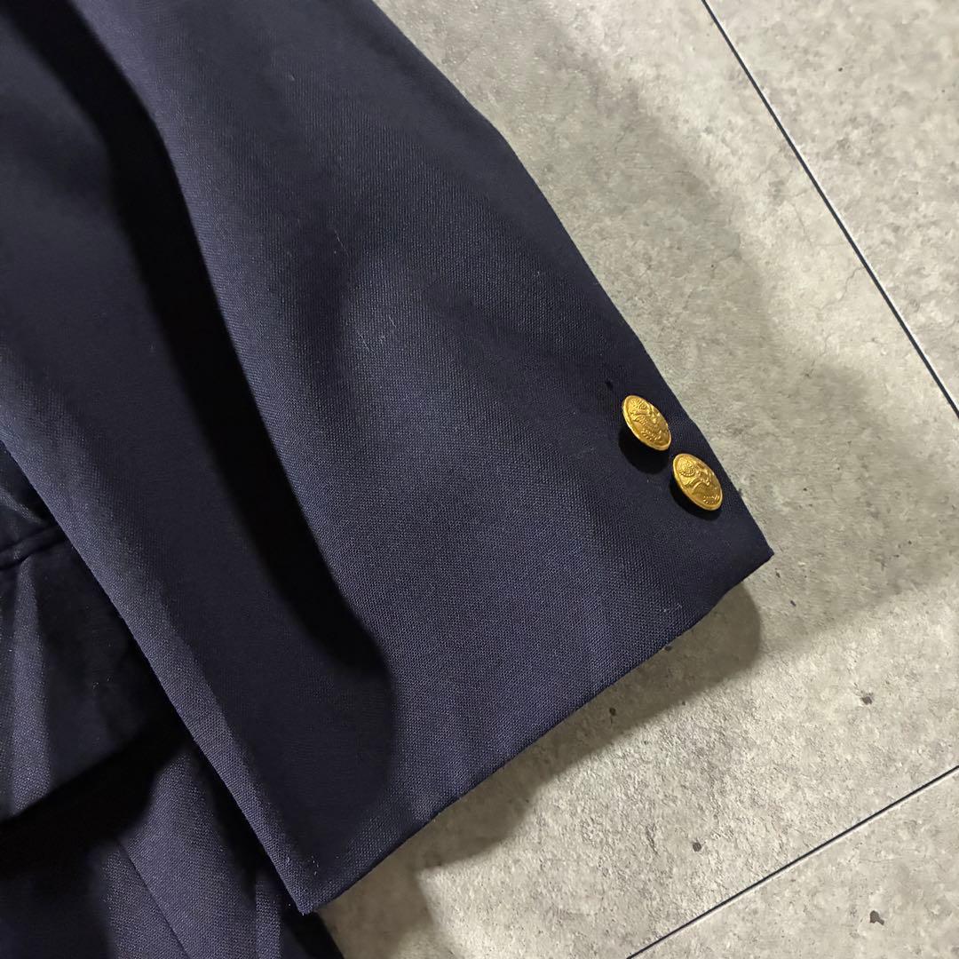 90s CHAPS Ralph Lauren紺ブレ金ボタンテーラードジャケット