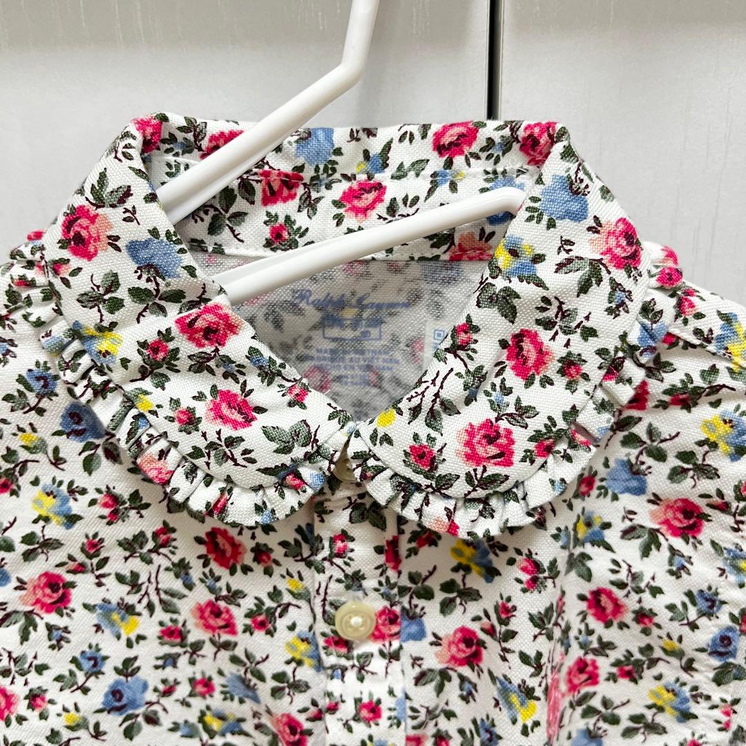 ★SD様★ ラルフローレン　ワンピース　花柄　長袖　ブルマ 80