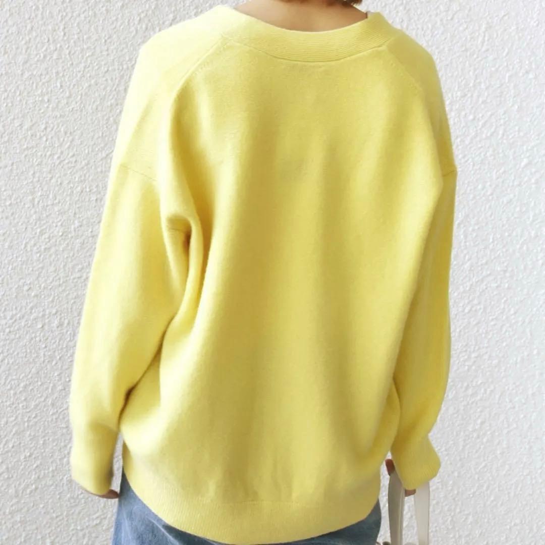 美品❁⃘* 手洗い可能 ウール カシミヤ Vネック カーディガン 羽織り 長袖