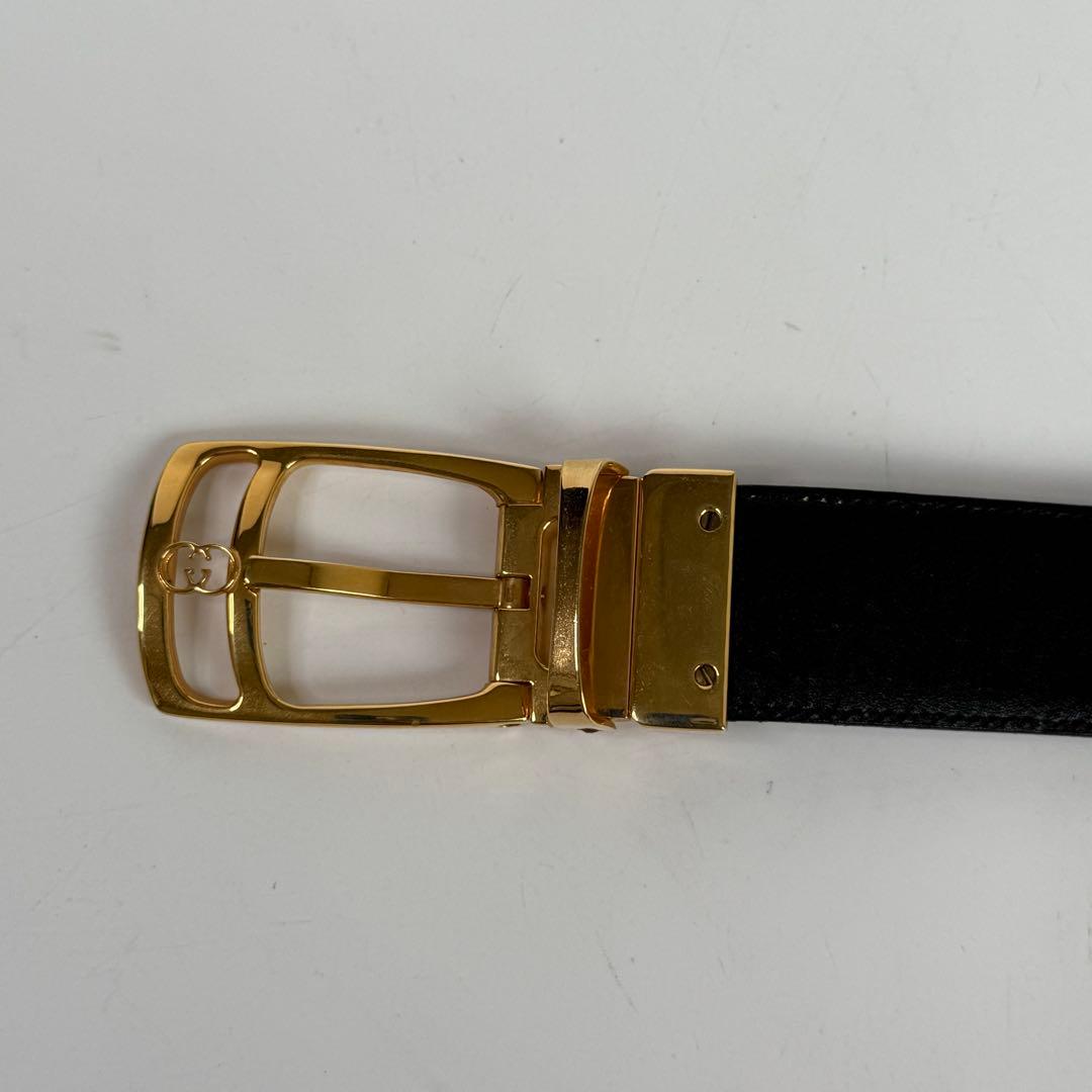 GUCCI グッチ ゴールドバックル ベルト インターロッキング C544