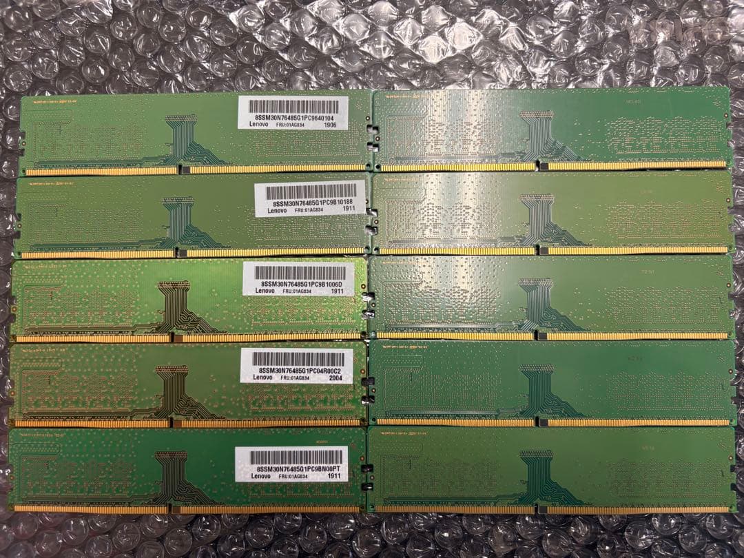Samsung PC4-2666V 8GB デスク用メモリ 10枚セット
