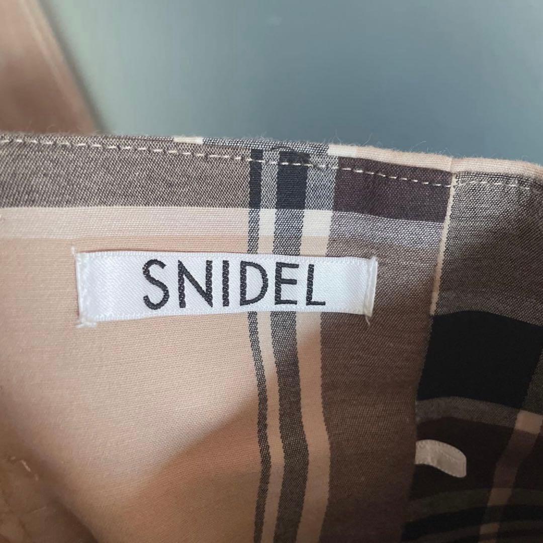 SNIDEL 美品♡ ハイウエストタイトヘムフレアチェックスカート サイズ0