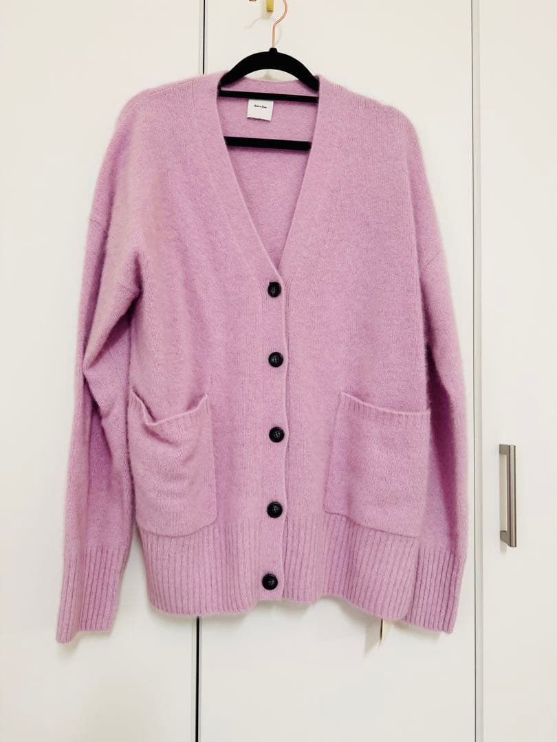Spick & Span フォックスカシミヤMIX Vネックカーディガン
