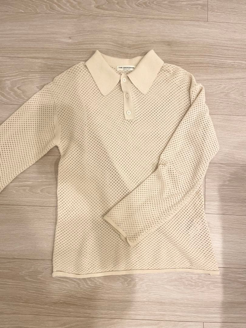 THE SHINZONE  シンゾーン WATERMARK POLO KNIT