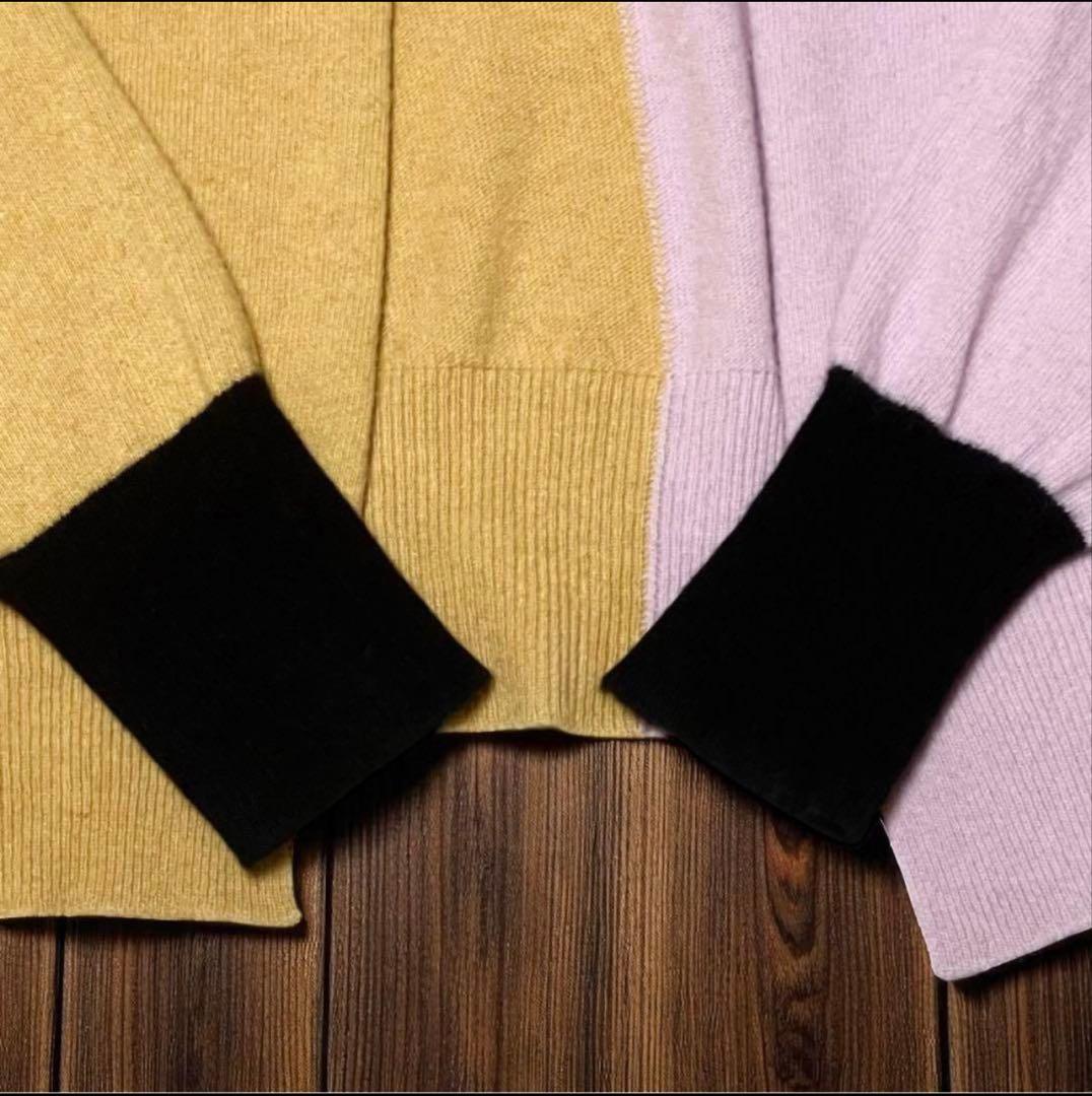 【良品】 バイカラー　ニット　カーディガン　カシミヤ　38 秋カラー　MARNI