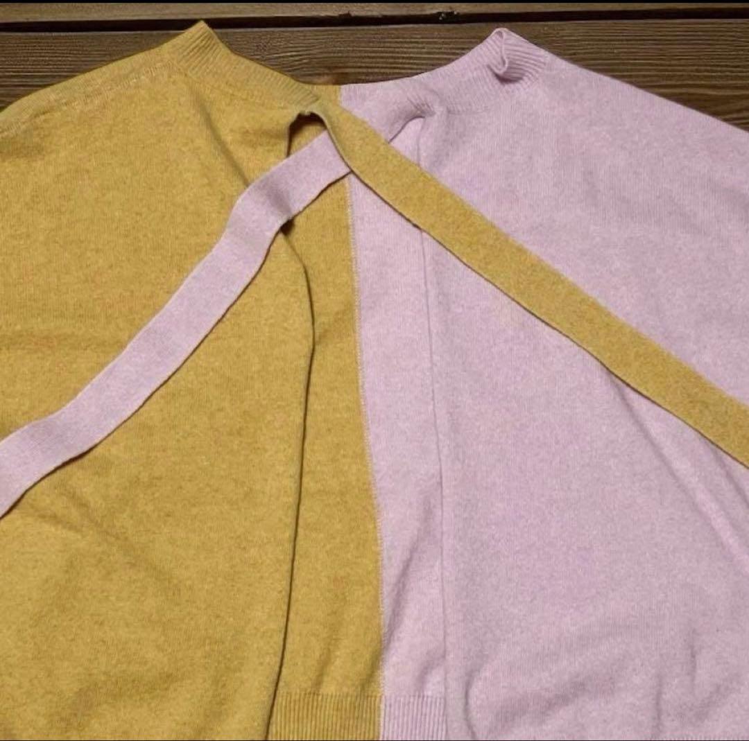【良品】 バイカラー　ニット　カーディガン　カシミヤ　38 秋カラー　MARNI