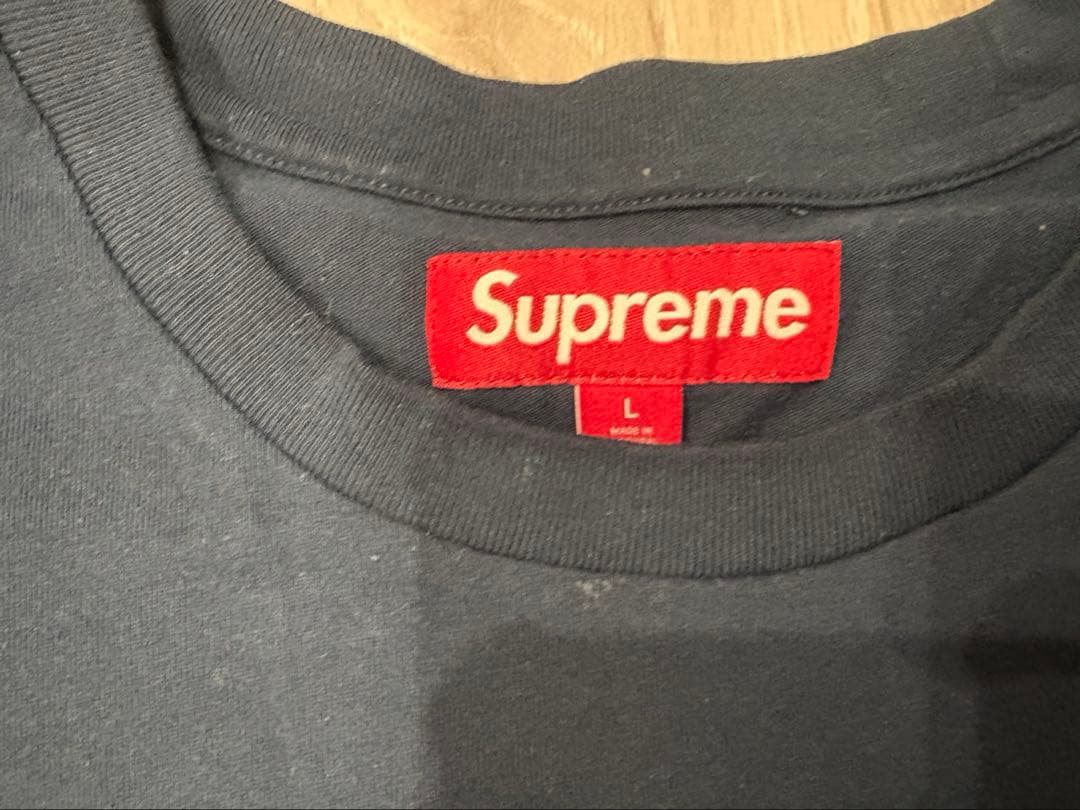 シュプリーム　supreme ボックスロゴ　スモール　Tシャツ　ネイビー
