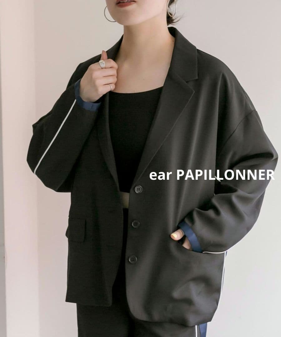 ear PAPILLONNER　ストライプラインジャケット　SUM1 STYLE