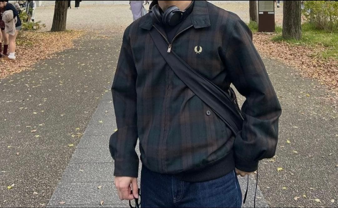 フレッドペリー Fredperry チェック　ハリントンジャケット